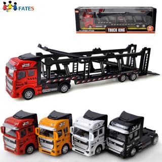 Kids Boys Simulate Alloy Trailer DIY Scene Modeling Toy