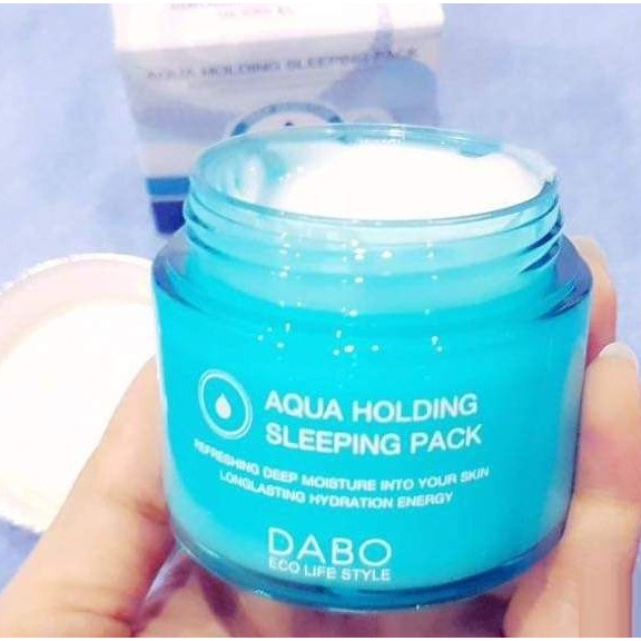 Kem dưỡng trắng da ban đêm Dabo Aqua Holding Speeping Pack Hàn quốc 80ml/Hộp - Hàng Chính Hãng