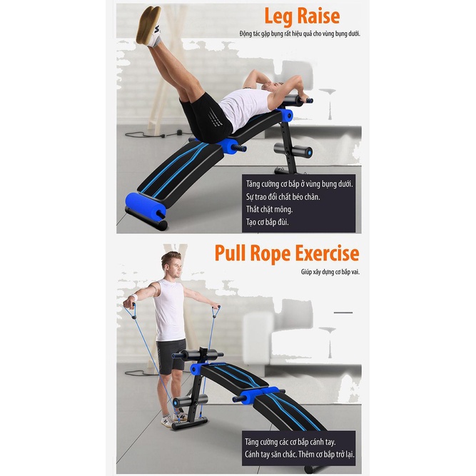 professionall.gym19-Ghế tập bụng cong muse màu có chốt gập 118 RED