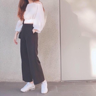 Áo Kiểu Bo Eo Thắt Nơ Sau