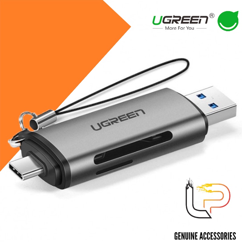 ĐẦU ĐỌC THẺ NHỚ TYPE-C UGREEN 50706 - CARD READER TYPE-C TF/SD UGREEN 50706