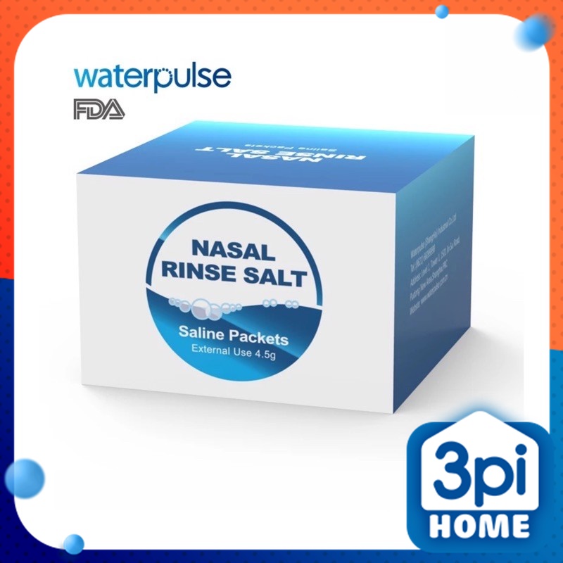 Muối rửa mũi Waterpulse Nasal Rinse Salt hộp 30 gói tiện dụng cho bé và người lớn