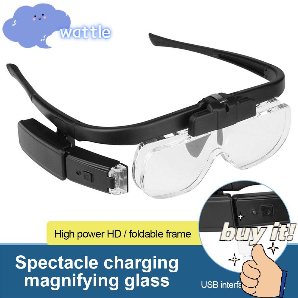 Kính Lúp Đọc Sách Chuyên Nghiệp 1.5X 2.0X 2.5X 3.5X 4.0X 4.5X Có Đèn LED