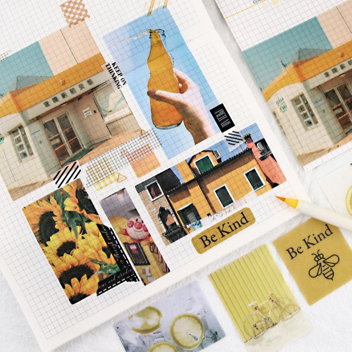 <Video Review> Bộ Sticker Hình Dán Phong Cách Vintage Trang Trí Sổ Tay Nhật Ký Điện Thoại Khay Đựng Bút M010