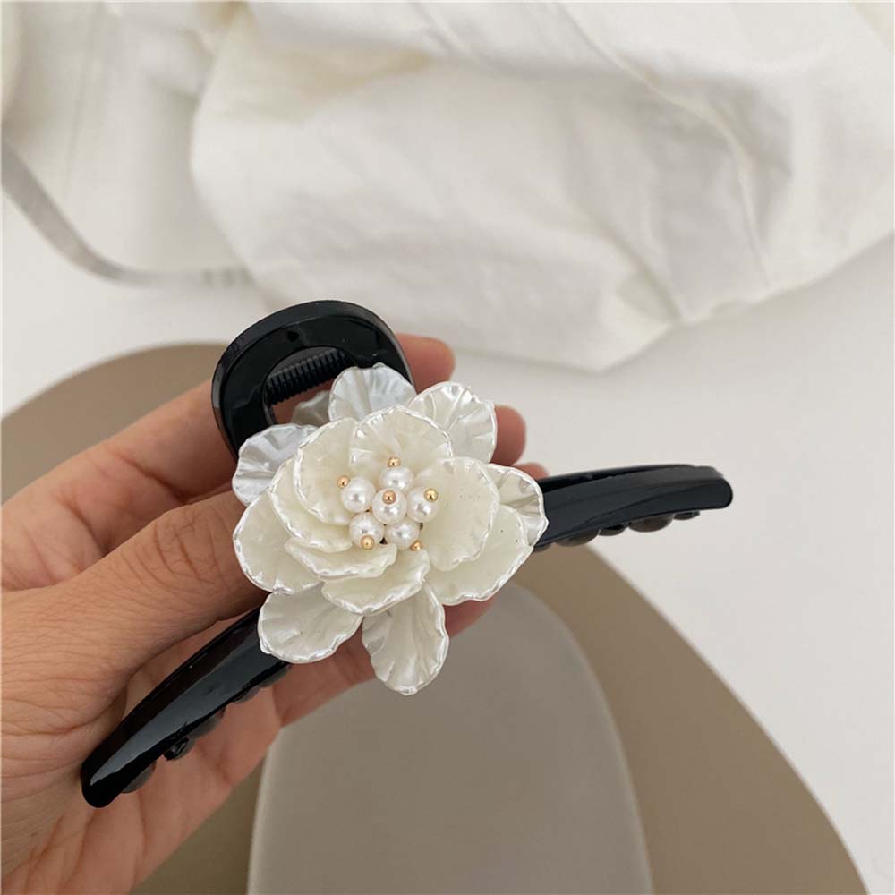 Kẹp Tóc Càng Cua Đính Hoa Thời Trang Cho Nữ