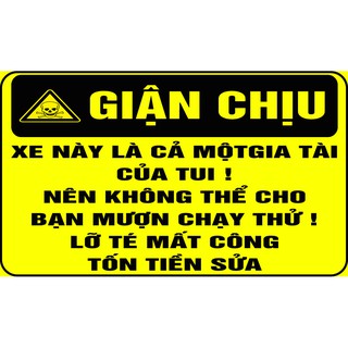 LOGO giận chịu PHẢN QUANG dán xe tem cảnh báo