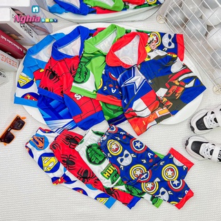 Đồ bộ pijama thun lạnh - đồ bộ thun lạnh quần dài NGHĨA BABY dành cho bé trai