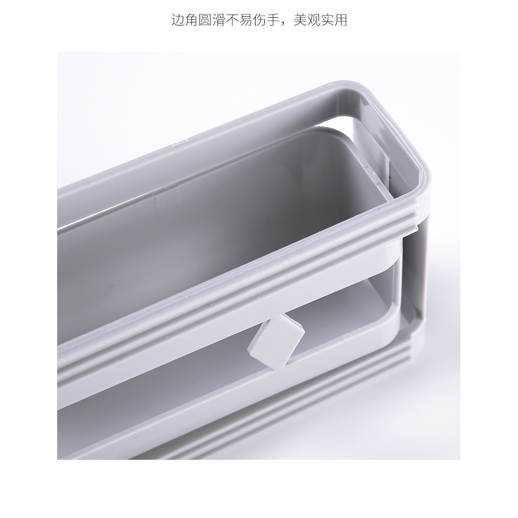 Hole-free rotating wall-mounted shoe rack in the bathroom.