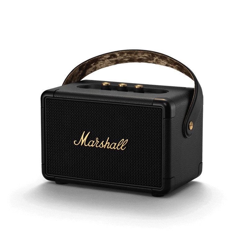 Loa Marshall Kilburn 2 Black & Brass NEW FULLBOX (BH 12 tháng 1 đổi 1). Nghe nhạc thả ga với 20h hoạt động.