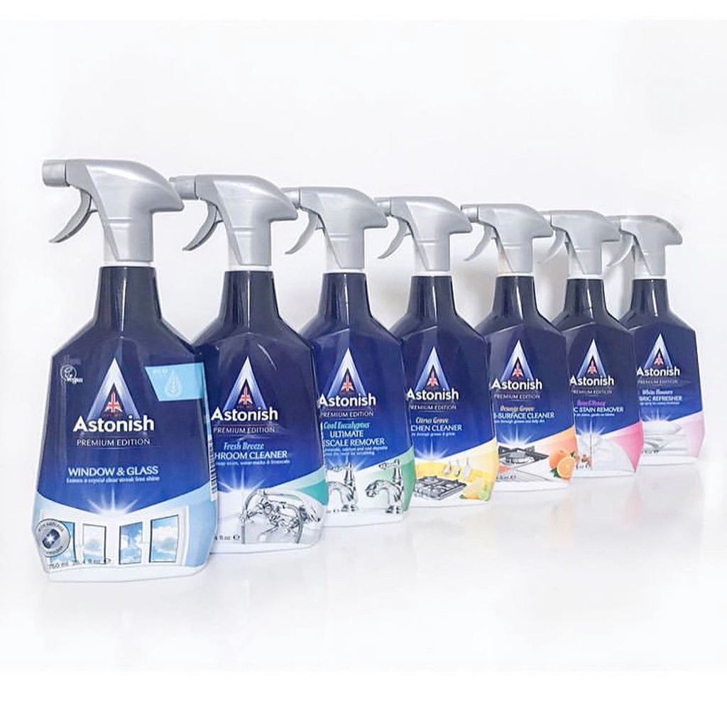 Vệ sinh bếp Gas/Từ/Hồng ngoại /Tủ bếp/Máy hút khói/Hút mùi cao cấp Astonish hương cam C6790