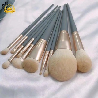 [Hàng mới về] Bộ 10 cây cọ trang điểm lông mềm cán dài chuyên dụng cho phấn mắt / bắt sáng / che khuyết điểm