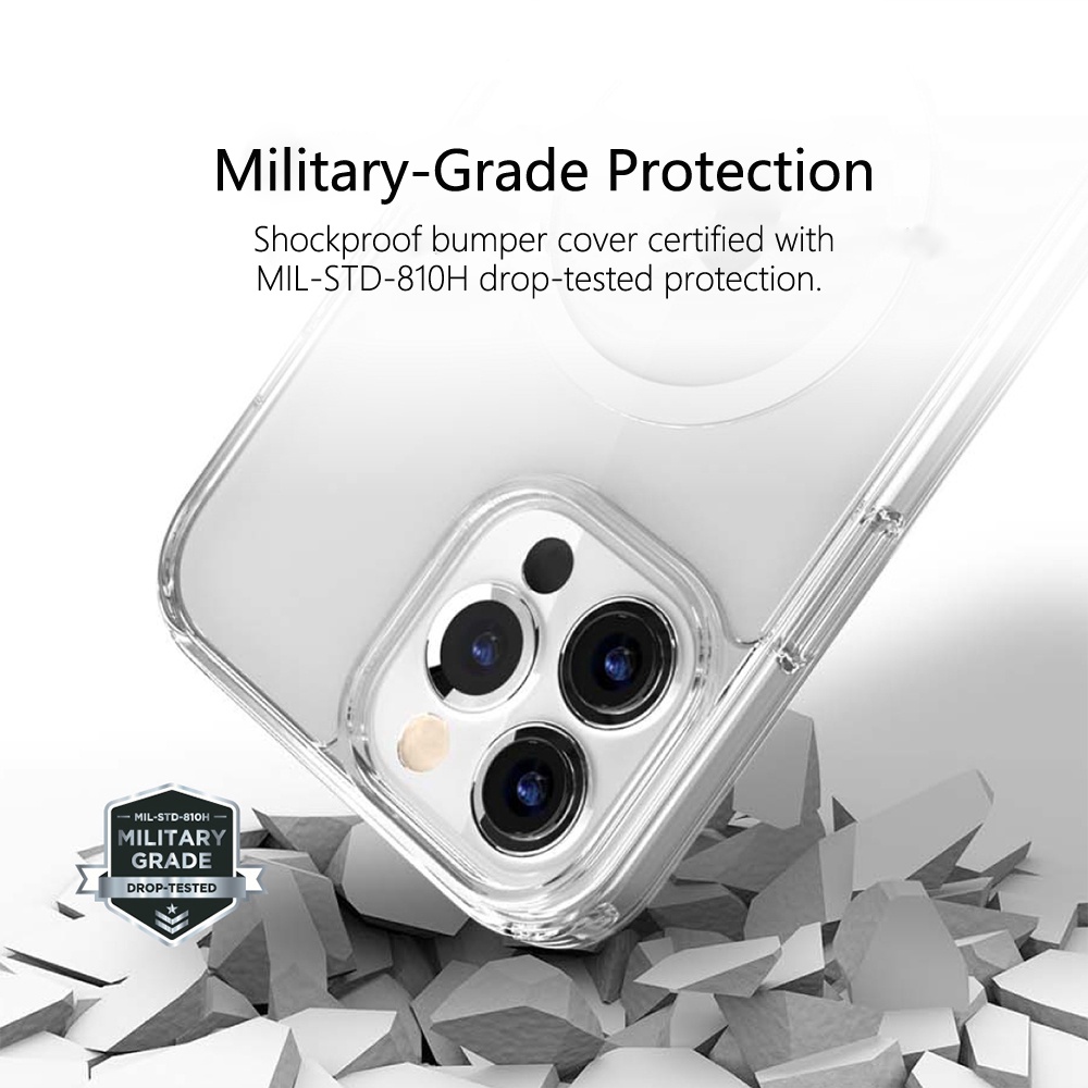 SwitchEasy  Ốp Điện Thoại Trong Suốt Chống Sốc MagSafe Cho 2021 iPhone 13 Pro 13 Pro Max
