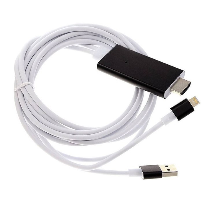 Cáp Chuyển Đổi Tín Hiệu Từ Điện Thoại Iphone Lên Tivi, Máy Chiếu Lighting Sang Hdmi Tivi