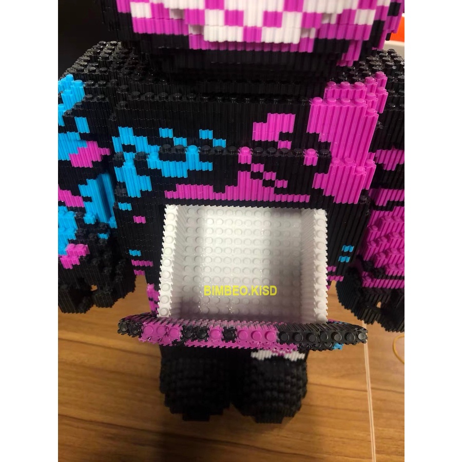 Lego gấu bearbrick cỡ lớn 55cm bear brick LOL Jinx League trưng bày trang trí sang trọng cho gia đình