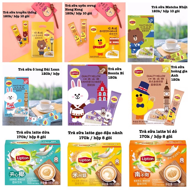 Trà sữa Lipton x Line [ Hàng có sẵn ]