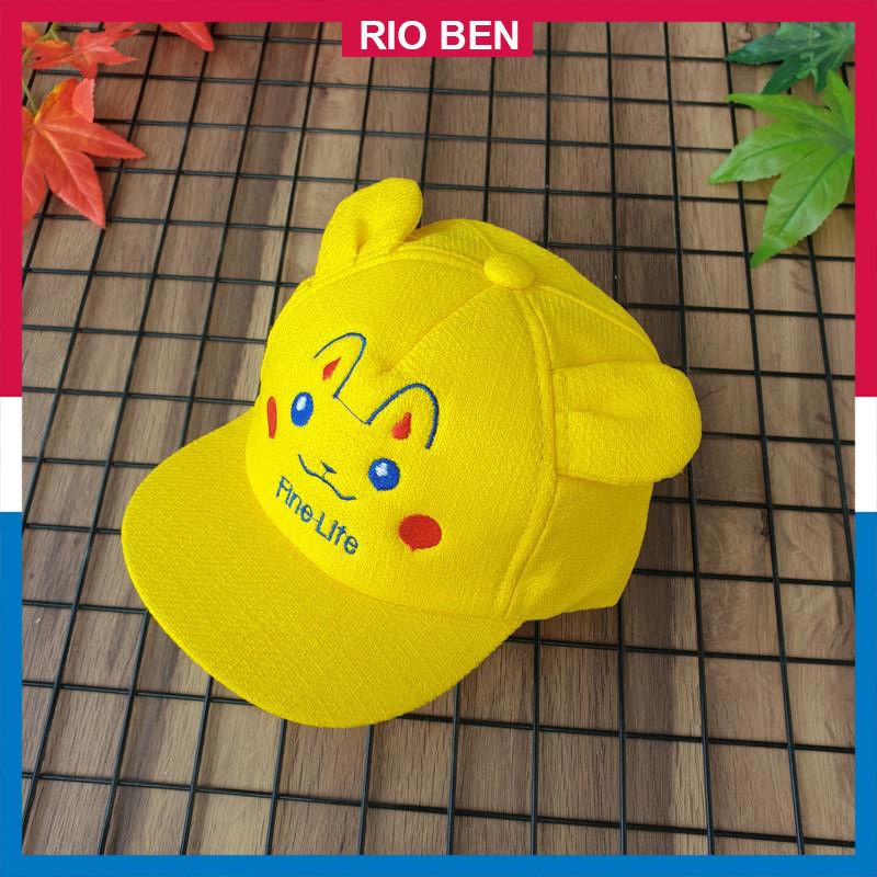 Nón vải có tai mềm dễ thương cho bé, cho bé nhỏ dưới 2 tuổi RBN022