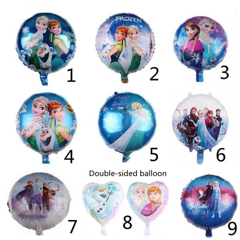 1 Bong Bóng Tròn 18 Inch In Hình Công Chúa Disney Xinh Xắn