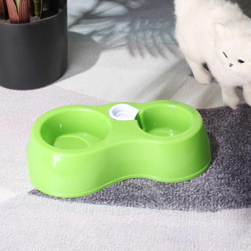 Bát Đựng Thức Ăn Nước Uống Tự Động 2 Trong 1 Cho Thú Cưng