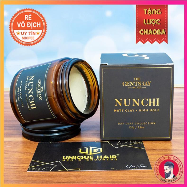 [CHÍNH HÃNG STORE HÀ NỘI] Sáp tạo kiểu The Gents Bay NUNCHI Matte Clay * High hold ( Bản 107g )