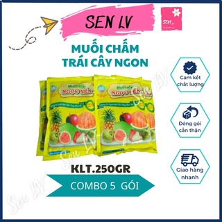 Combo 5 Muối Sấy Ngọc Yến 250g Muối Chấm Trái Cây Ngon