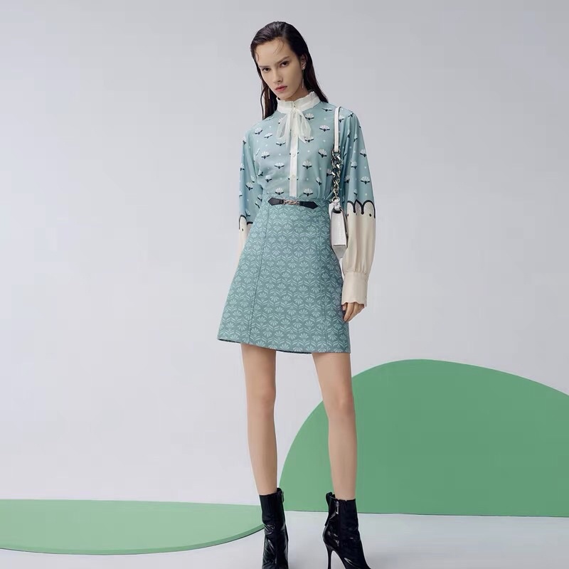 Áo sơ mi phối màu Lily