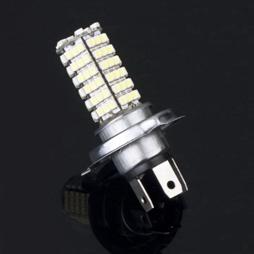 Đèn Pha Led 120 Bóng 3528 Smd H4 Ánh Sáng Trắng Cho Xe Hơi