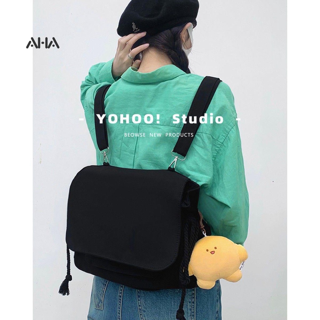 AHA OFFICIAL Balo vải AHA màu sắc xinh xắn cho nữ