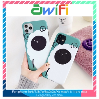 Ốp iphone - Ốp lưng Chú Cừu Trắng IMD 6/6s/6plus/6s plus/7/8/7plus/8plus/x/xs/xs max/11/11pro max - Awifi Case
