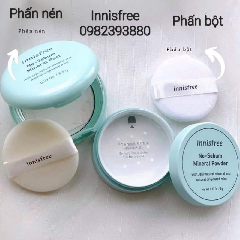 Phấn phủ kiềm dầu dạng bột Innisfree