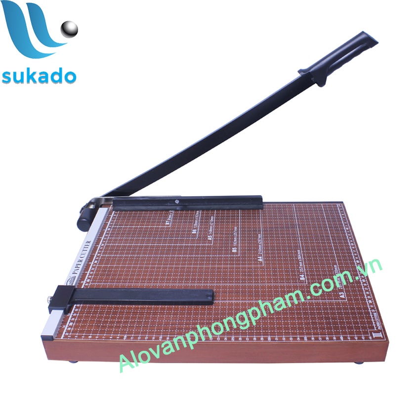 Bàn cắt giấy A4 sắt gỗ Suremark có cữ chặn giấy tiện lợi - sản phẩm cao cấp cm SUKADO