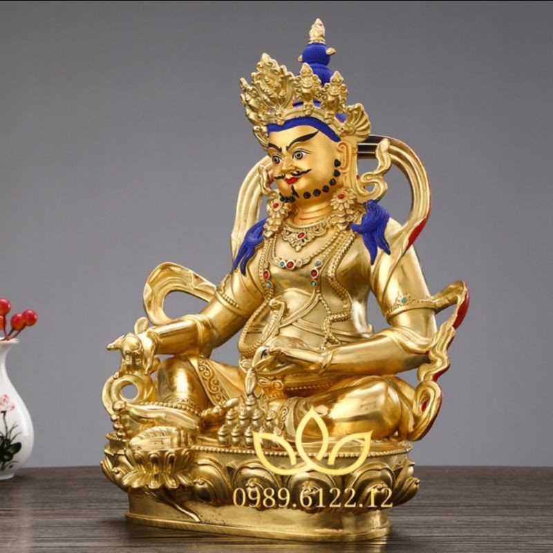 Hoàng Thần Tài tượng đồng mật tông Tây Tạng