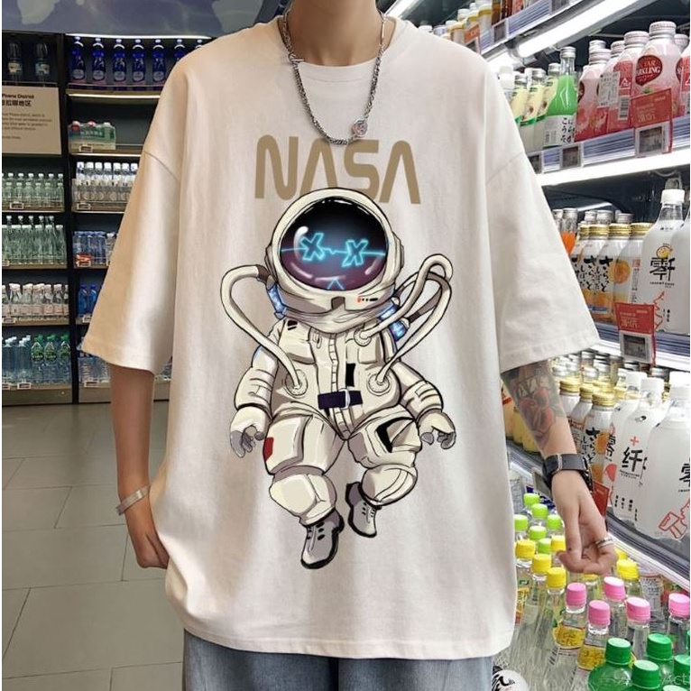 ÁO THUN, ÁO PHÔNG TAY LỠ NAM NỮ UNISEX OVERSIZE, ÁO PHÔNG FORM RỘNG PHI HÀNH GIA NS D67 moonzshop | BigBuy360 - bigbuy360.vn