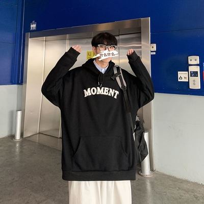 Áo Hoodie Dáng Rộng In Chữ Thời Trang Xuân Thu Cho Cặp Đôi