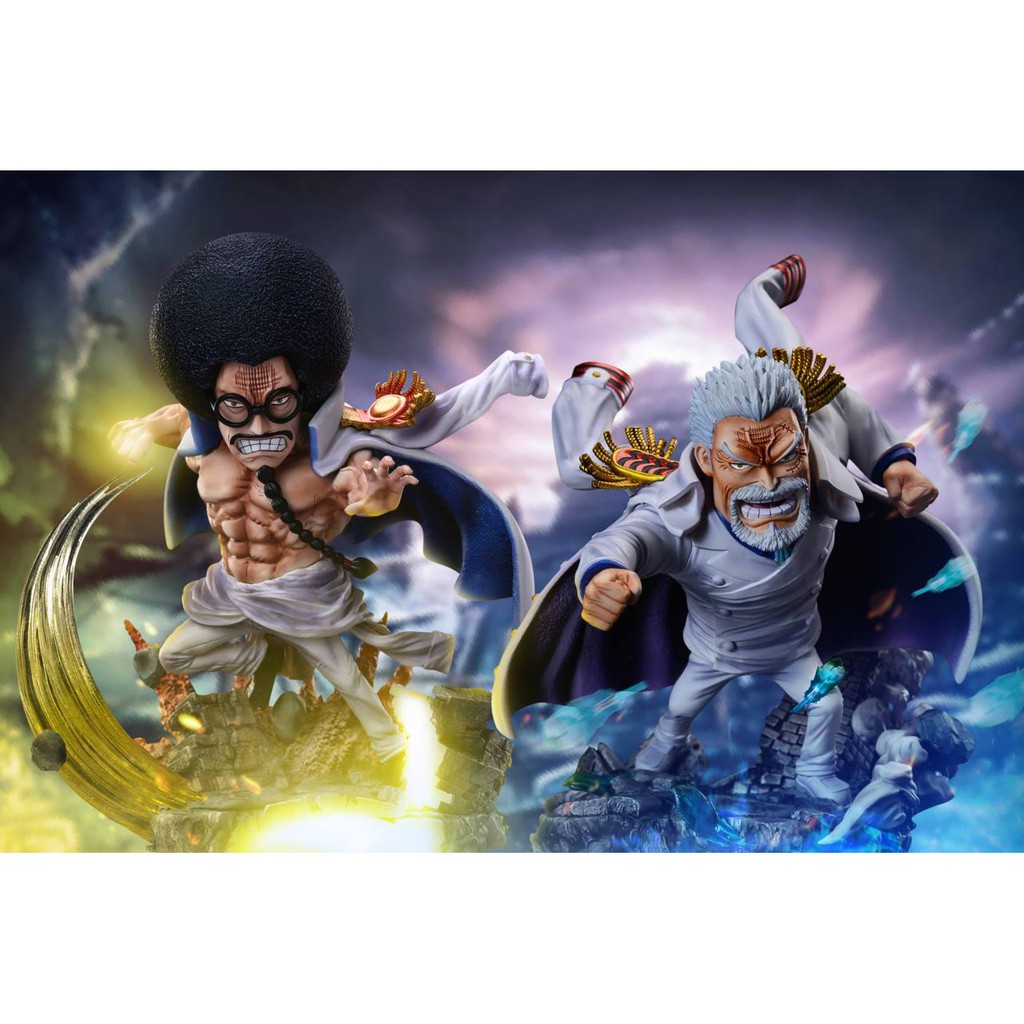 Mô hình One Piece Resin chính hãng - Grap & Sengoku G5 Studio