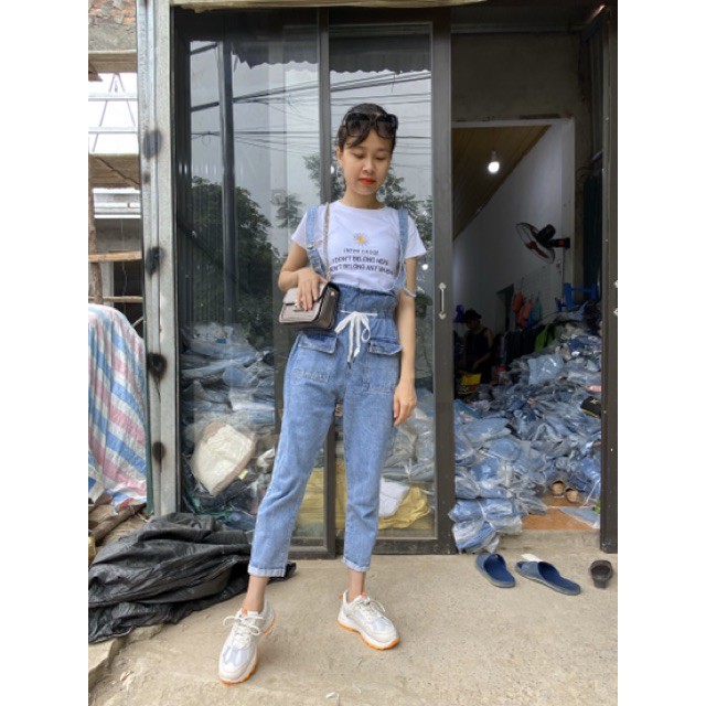 Quần yếm bò 2 túi trước siêu đẹp | BigBuy360 - bigbuy360.vn