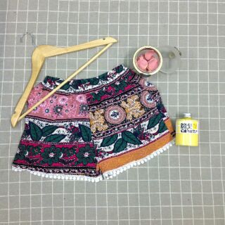 Quần short lanh thổ cẩm mẫu ngố 3