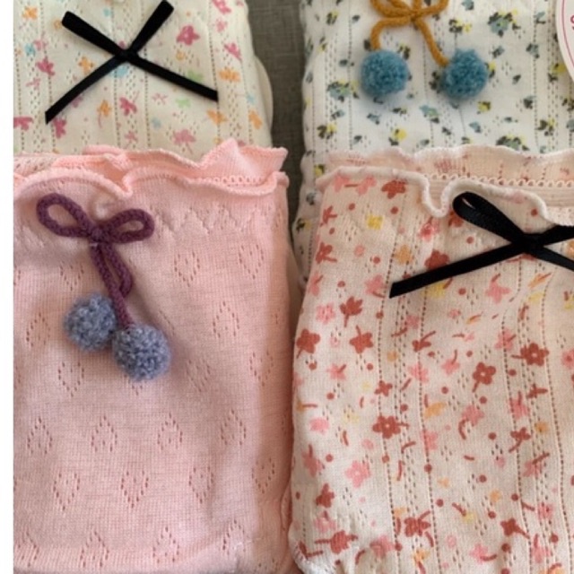 Quần lót cotton hoa nhí cạp trung, quần chip nữ dễ thương QC30 BRABOX