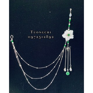 Dây chuyền cổ phục - Mẫu đơn trắng