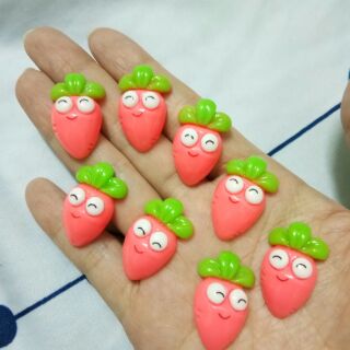 Cà rốt charm slime phụ kiện trang trí