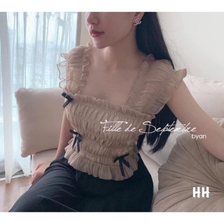 Áo tơ nhún hai dây siêu xinh