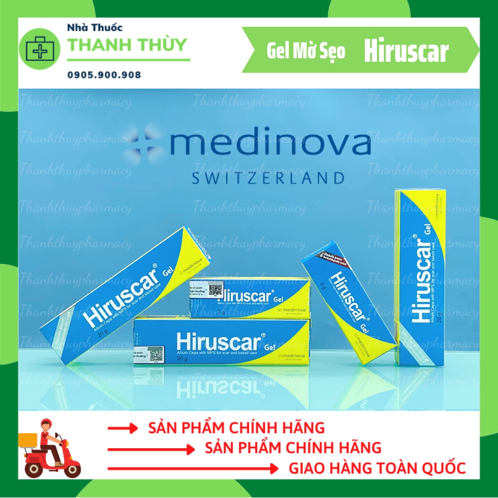 🅼🅰🅳🅴 🅸🅽 🆂🆆🅸🆃🆉🅴🆁🅻🅰🅽🅳 HIRUSCAR  Gel Cải Thiện Sẹo Vừa, Sẹo Lõm, Sẹo Thâm