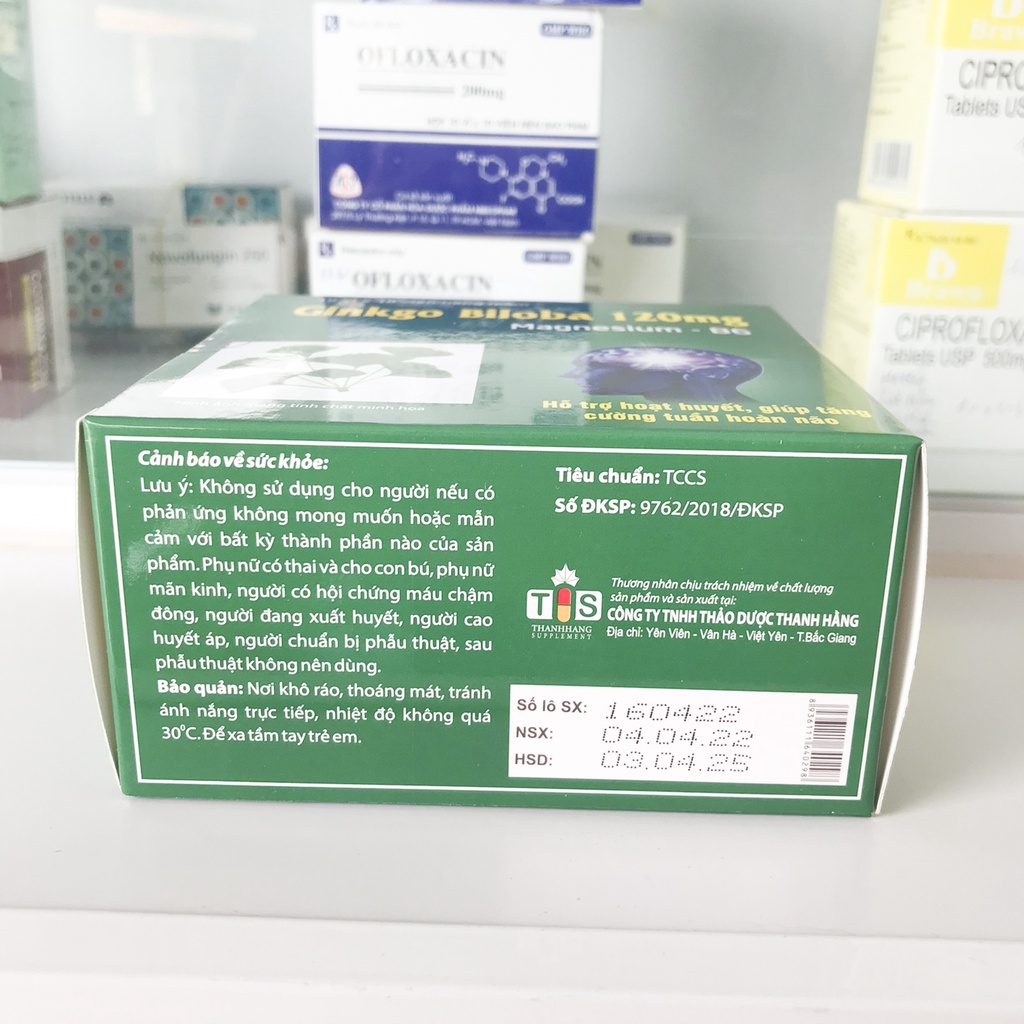 Viên uống bổ não GINKGO BILOBA Magie B6- tăng cường tuần hoàn máu não