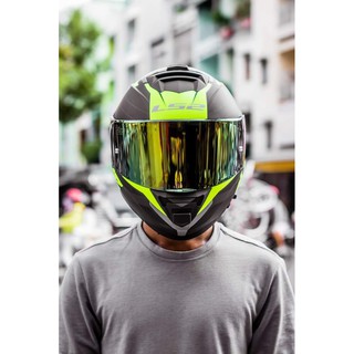Mũ Fullface LS2 FF800 Storm Đen xanh lá