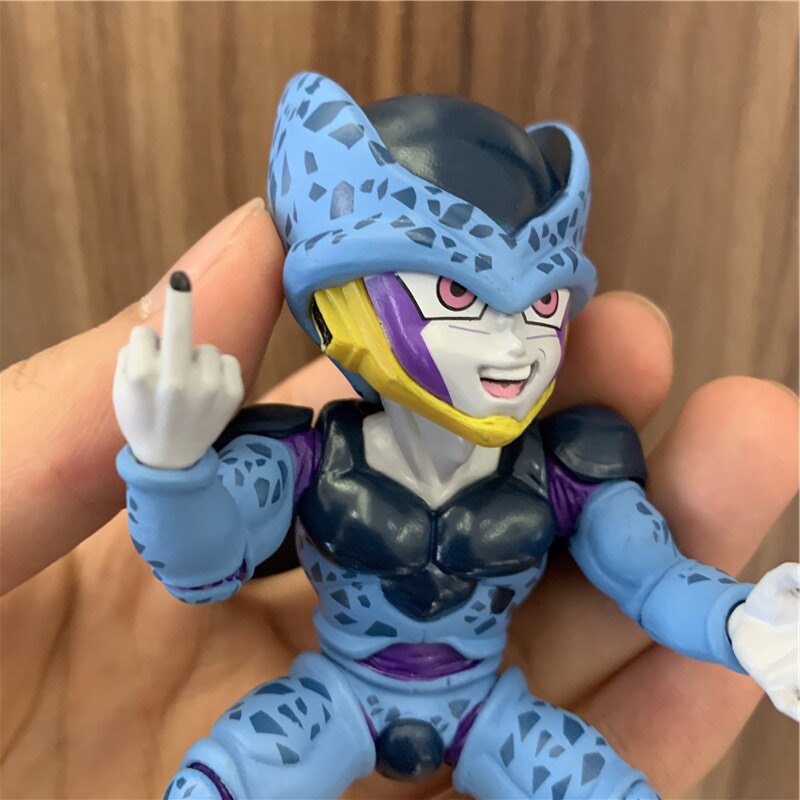 Mô hình đồ chơi Cell kid, sên bọ hung nhỏ con xanh dương Sharu - Dragon Ball