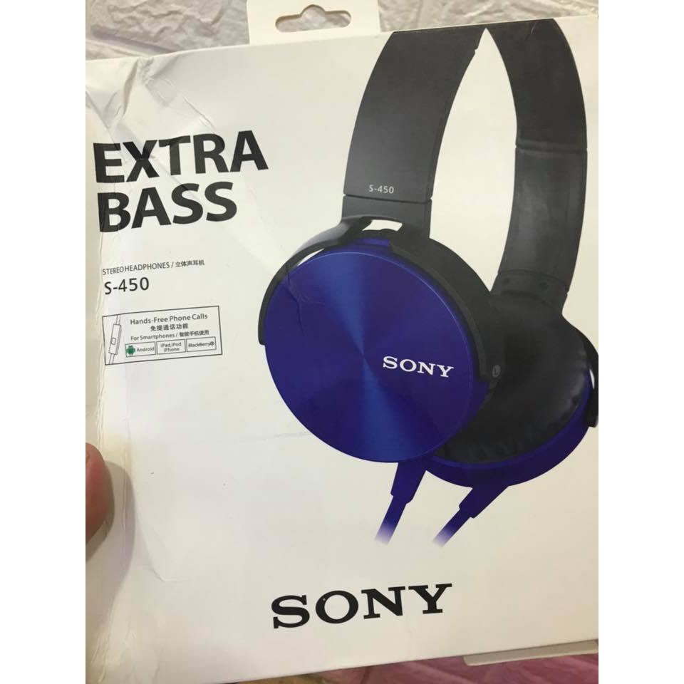 Tai nghe chụp tai có dây Sony Extra Bass S450