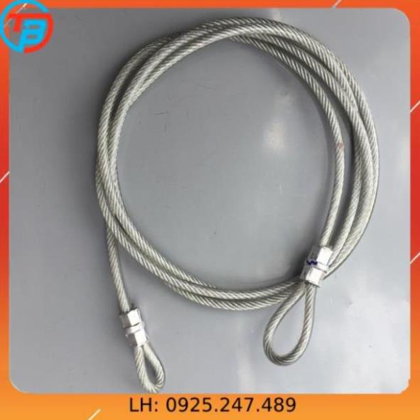 Dây cáp khóa xe bọc nhựa phi 8 dài 5m