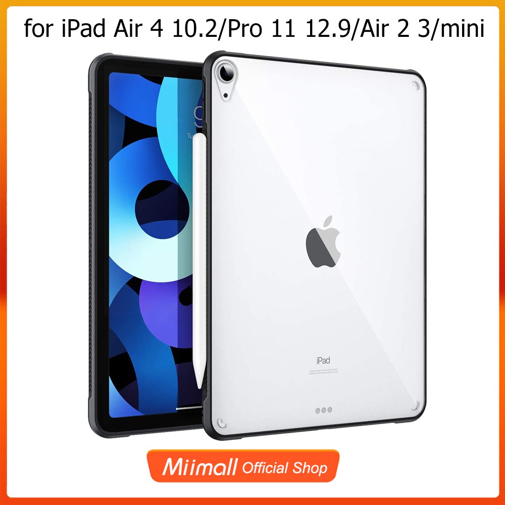 Miimall iPad Case Pro 11/iPad Air4/iPad 10.2 2020/Mini 4 5/Air 2 3 Cover,XUNDD Hard  Military Grade Shock Proof Case for iPad 7th/8th Gen