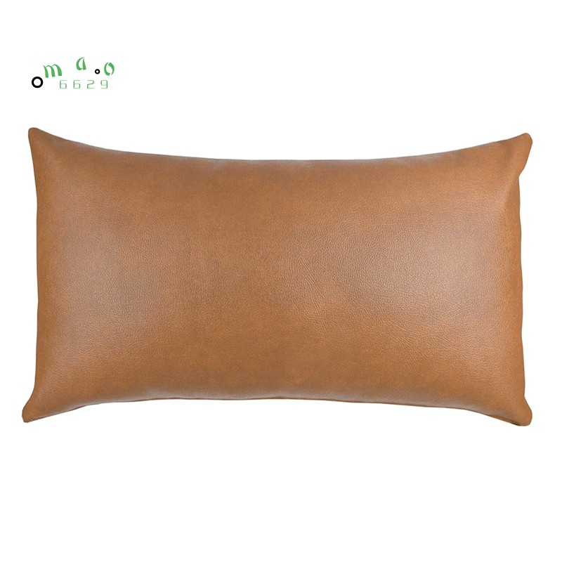 Vỏ gối tựa lưng 100% da nhân tạo chất lượng cao hiện đại dành cho ghế sofa/ giường ngủ/ ghế tựa