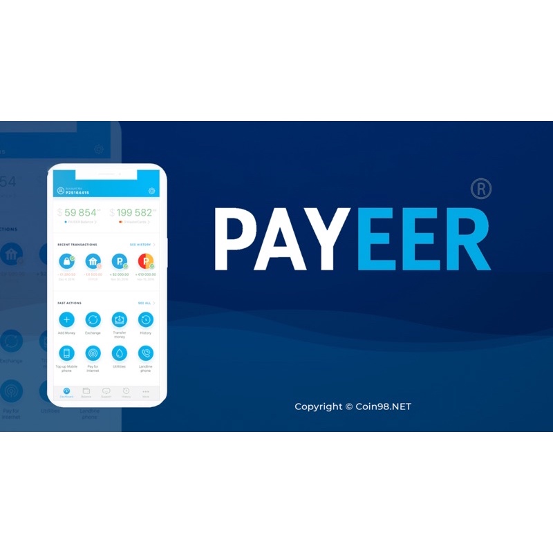 Hoá đơn xác minh địa chỉ Payeer, Perfect money, MMO