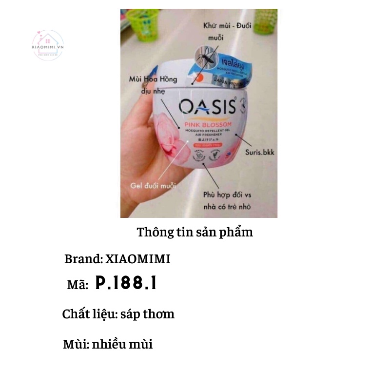 Sáp thơm phòng ngủ đuổi muỗi OA.SIS Mosquito Repellent 180 gram Xiaomimi P.188.1